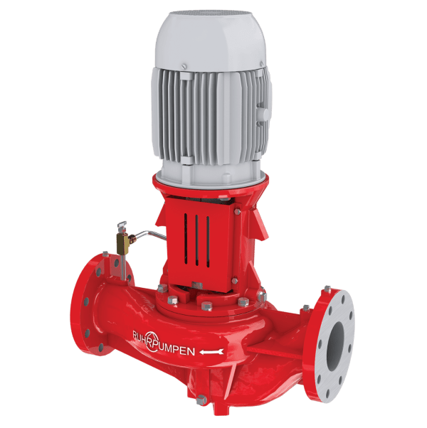 In-line fire pump